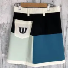 M.U SPORTSパッチワークゴルフスカートMサイズ