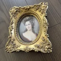 ロココ西洋写真額縁ヴィンテージアンティーク貴族フランススタンド付き