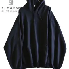 【N.HOOLYWOOD】パーカー　裏起毛　黒★のサムネイル