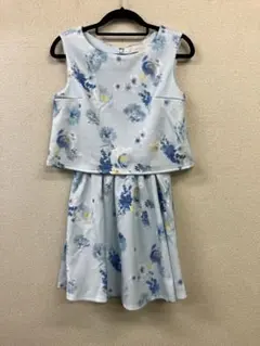 【新品】ミシェルマカロン 花柄ストレッチミニワンピース