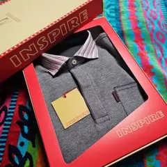 INSPIRE ポロシャツ グレー Mサイズのサムネイル