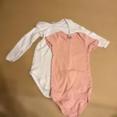 PETIT BATEAU ボディスーツ 2枚セット 18m