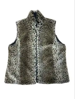 "リバーシブル" 90's Leopard Vest