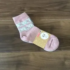 花柄綿シルク混合ソックス2足組 22〜24cm