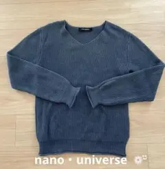 ナノユニバース Vネックニット