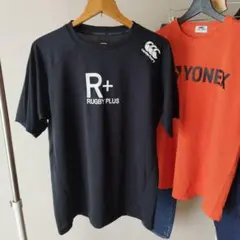 カンタベリー　ラグビー+　Tシャツ　3Lサイズ　ブラック　ポリ100%