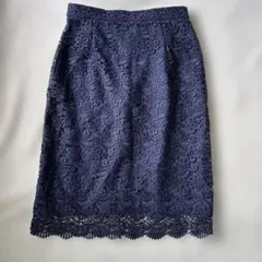 UNIQLO レーススカート ネイビー Mサイズのサムネイル