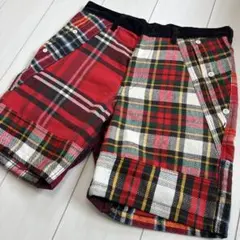 ブランド古着！日本製 composition ネルシャツ解体 リメイク ショーツ