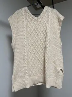 【新品タグ無し】リバーシブルニットベスト