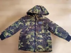 迷彩色フード付き中綿コート　SLAPSLIP　120