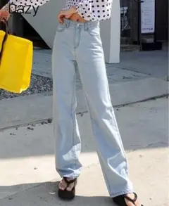 DAZY ストレートデニム ライトブルー サイズS