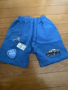 車プリント ハーフパンツ 95cm