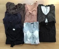 レディース服まとめ売り　綺麗め　ニットトップスセット（カーディガン、セーター）