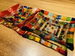 アクセサリートレイ　ガラス小皿　2枚セット