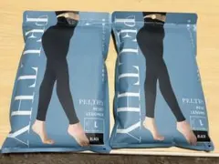 PELTHY RESET LEGGINGS Lサイズ ブラック2枚