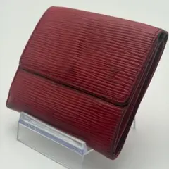 LOUIS VUITTON エピ 三つ折り財布 レッド Ｗホックのサムネイル