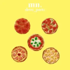 【1つ30円】デコレーションパーツ　ピザ　フェイクフード　ガチャ詰め