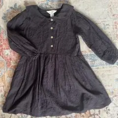 H&M Adorables ダークパープル ワンピース 6-7Y