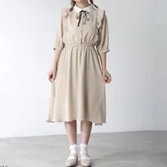 C.O.L.Z.A 襟付 ワンピース ベージュ M