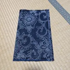 ⑤　藍染古布　型染め