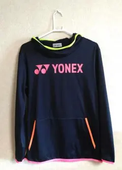 YONEX ヨネックス カラフルラインヨネックスロゴ入りパーカートレーナーL