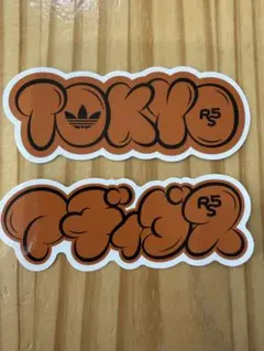 アディダス TOKYO RIP SLYME adidas ステッカー オレンジ