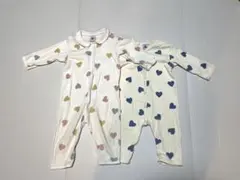 【ringo様】Petit bateauプチバト ハート ロンパース　 74cm