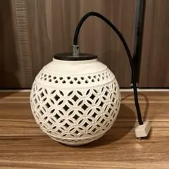 フレンチカントリー　アメリカンカントリー　陶器シェード　ペンダントライト フレンチカントリー アメリカンカントリー 陶器シェード ペンダント