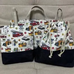 ハンドメイド 3点セット（レッスンバッグ ・上靴袋・体操服袋）※フックなし