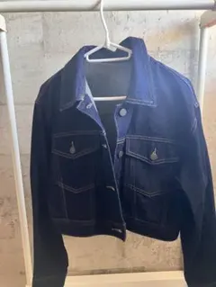 GU 濃紺 デニムジャケット ショート丈ジージャン