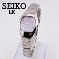 2280【美品　新品電池】SEIKO LK レディース腕時計　シェル　シルバー
