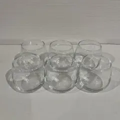 透明ガラスコップ 6個セット