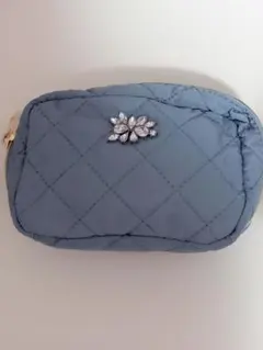 MUMU＆CO水色ブルー化粧ポーチメイクポーチ美品！しまむら