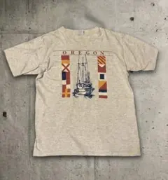 【90s】 Tシャツ シングルステッチ USA製 国旗Tシャツ 在原みゆ紀 短丈
