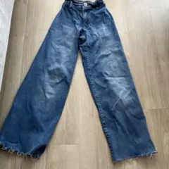 Zara kidsワイドレッグデニムブルー