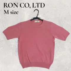 【最終値下げ】ノーブランド／RON CO,LTD／半袖／ニット／Ｍ／ピンク