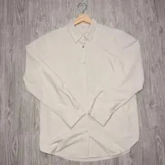 【GU】 長袖シャツ ライトグレー Lサイズ