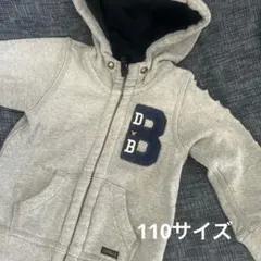MIKI HOUSE DOUBLE.B フード付きジャケット 100cm グレー