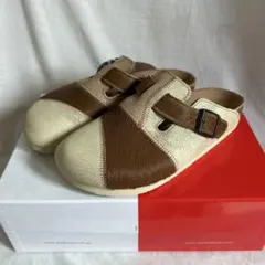 【極希少】未使用級 ビルケンシュトック ボストン ハラコ レザー ゼブラ柄 39 極希少】未使用級 ビルケンシュトック ボストン ハラコ レザー