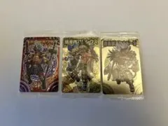 森羅万象チョコ 未開封3枚黒炎獅竜ホウセン 明星神マキシウス 魂轟獣王ケルベーダ