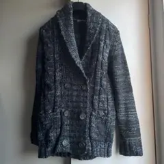 メランジニット カーディガン ネイビー