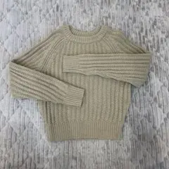 【未使用品】UNIQLO U ローゲージクルーネックセーター ベージュ　Sサイズ