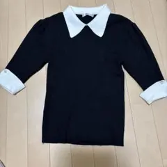 INGNI(イング) 配色襟付半袖ニット