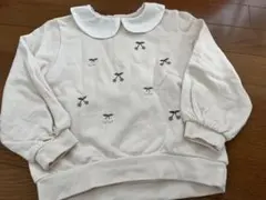 プティマイン　トップス　裏起毛　120 チェリー