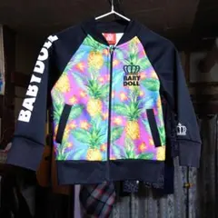 BABYDOLL　花柄　ブラック　ジャケット　90cm　カラフル