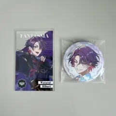 にじさんじ　渡会雲雀　ART OF NIJISANJI 缶バッジ　8周年　カード