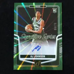 AJ Johnson Donruss /75 RC Auto サイン 直筆