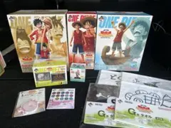 ワンピース 一番くじ　フィギュア3体とグッズセット