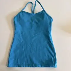 Lululemon ブラトップ 青ストライプ　Yタンク サイズ 4