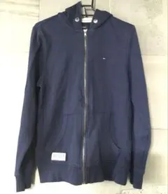 TOMMY HILFIGER ネイビー フルジップパーカー S/P